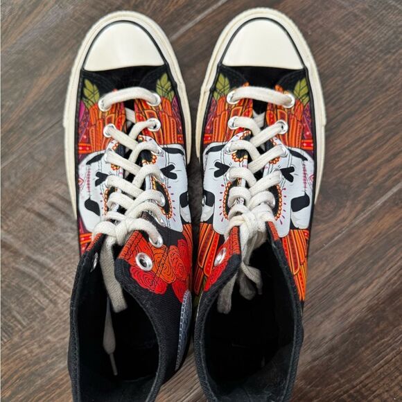 COPY - Converse Chuck 70 High Dia De Los Muertos Day Of The Dead 173112C M-8.5 … - Picture 5 of 8